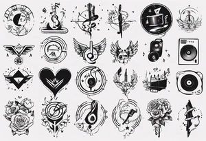 Friendship music tattoo idea