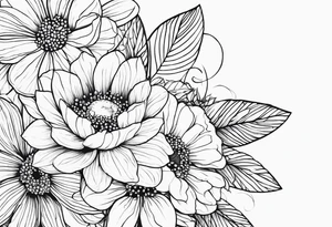 III.XIII.MMXI with floral background tattoo idea