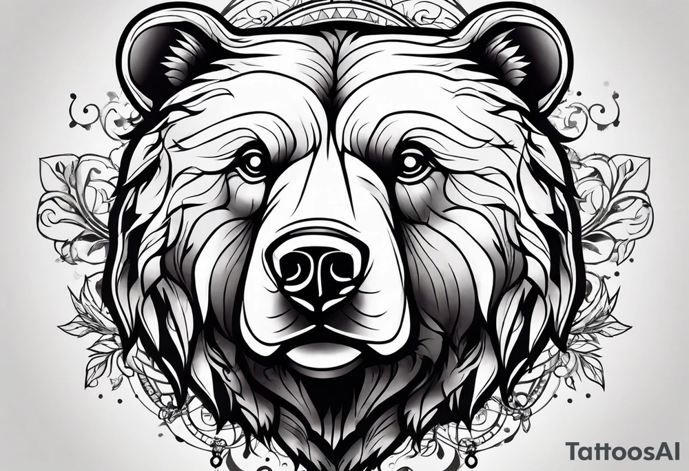 Dancing bear tattoo idea
