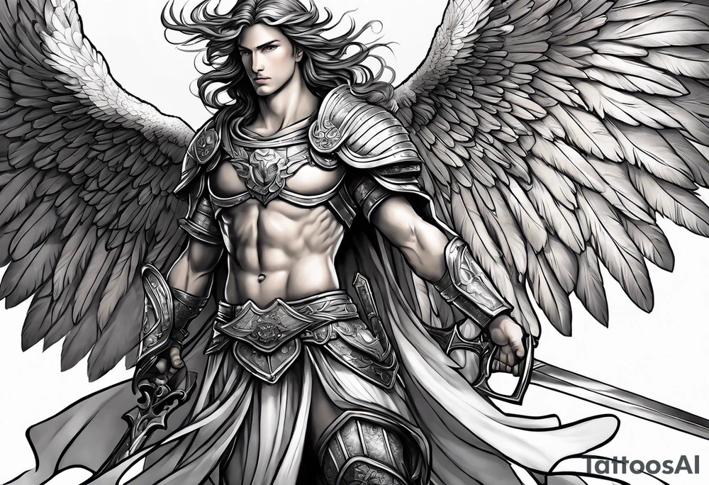 Michael the Archangel protecting me tattoo idea
