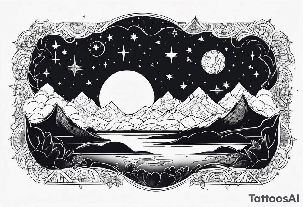 night Sky tattoo idea