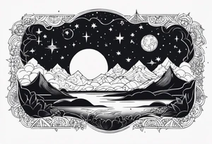 night Sky tattoo idea