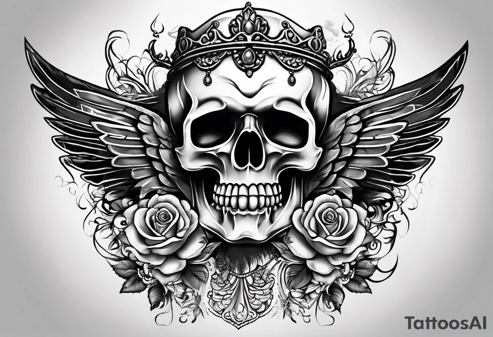 Unique fun royal tattoo idea
