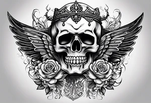 Unique fun royal tattoo idea