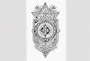 minimalistic Filipino vertical tattoo tattoo idea