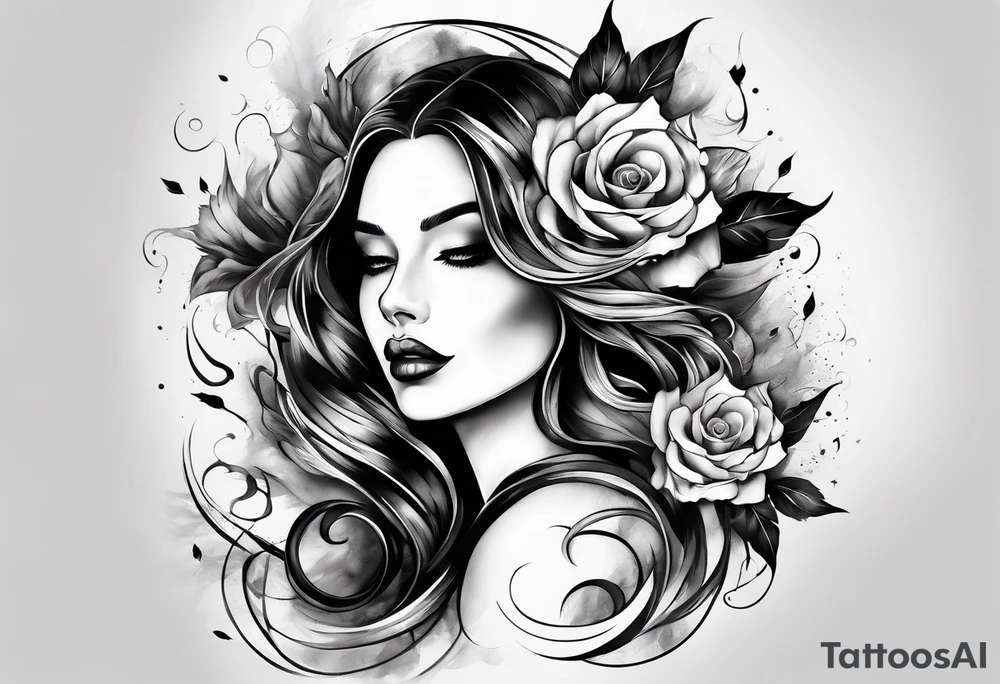 smoke pattern tattoo idea