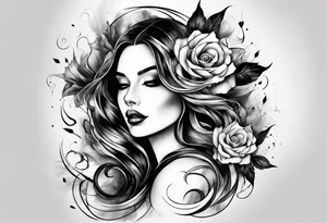 smoke pattern tattoo idea
