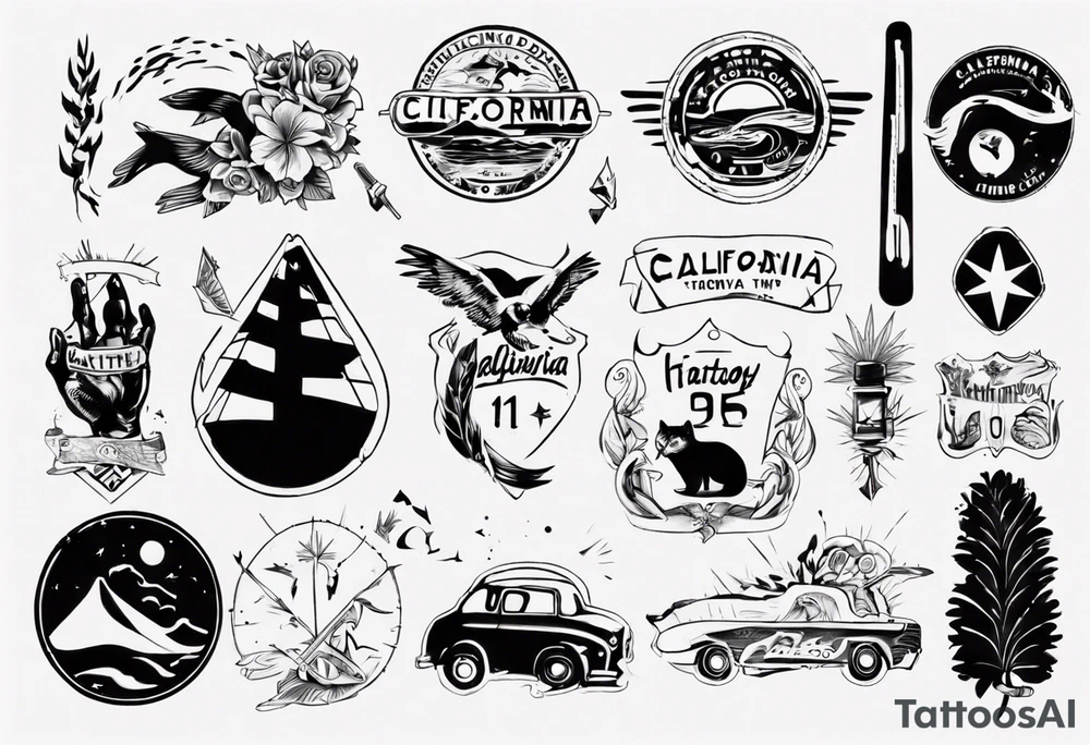 something to do with california and highway 1 tattoo idea