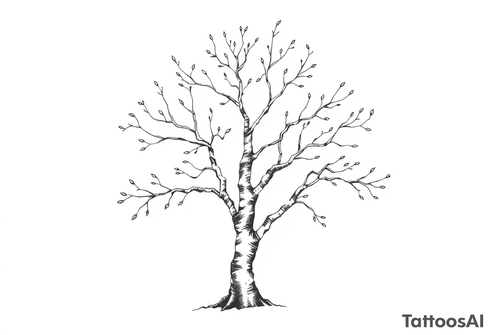 birch tree tattoo idea