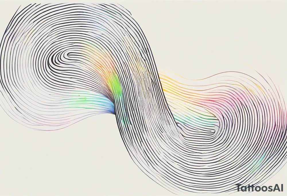 luminous trail that transcends time and space, etched onto your skin. The trail blurs into existence, its edges pulsating with energy. Imagine it as a ribbon of iridescent light, weaving through a cybernetic lattice—a fusion of biomechanics and cosmic velocity. tattoo idea