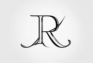 J R initial tattoo tattoo idea