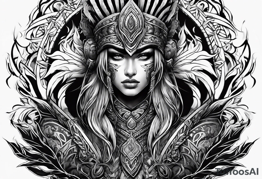 Warrior of Darkness tattoo idea