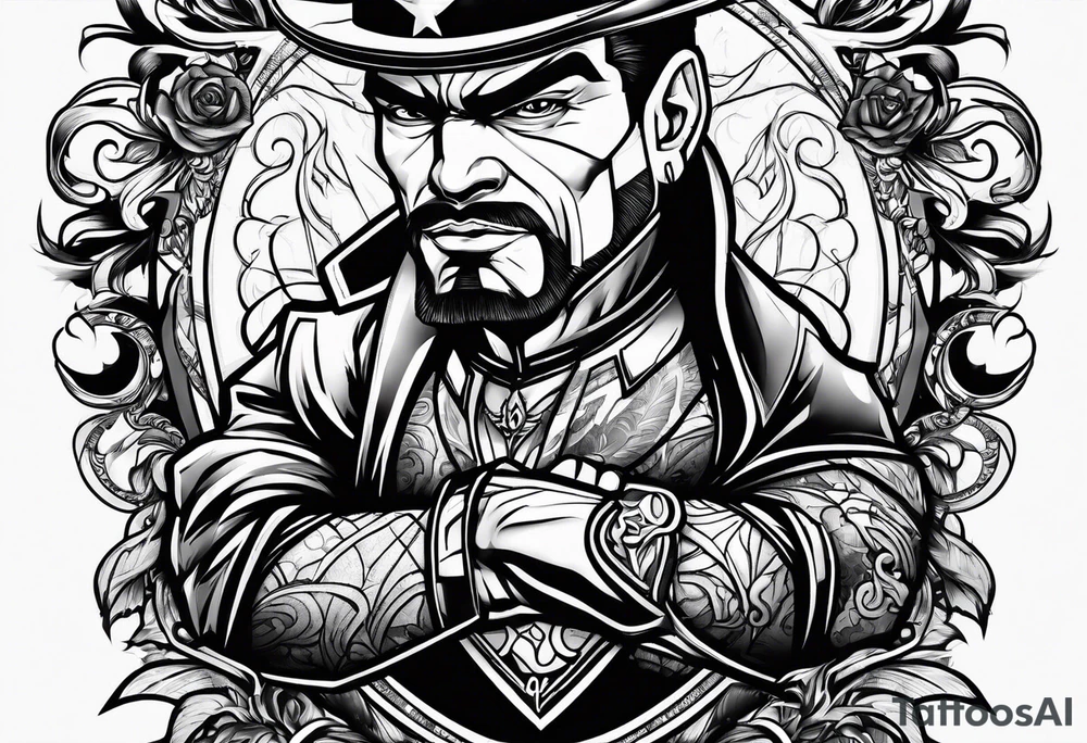 pimp superhero tattoo idea