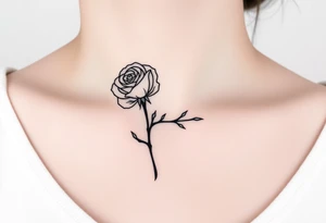 Rose and thorns tattoo idea