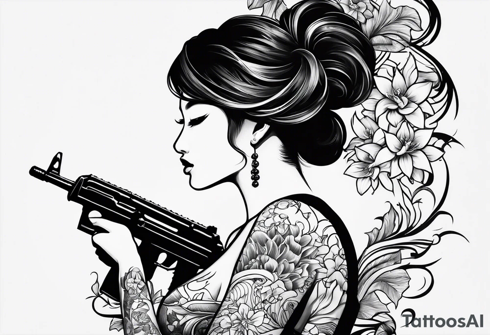Hinano logo with famas tattoo idea