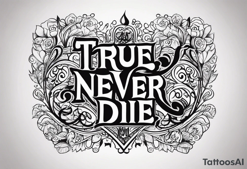 True love never dies tattoo idea