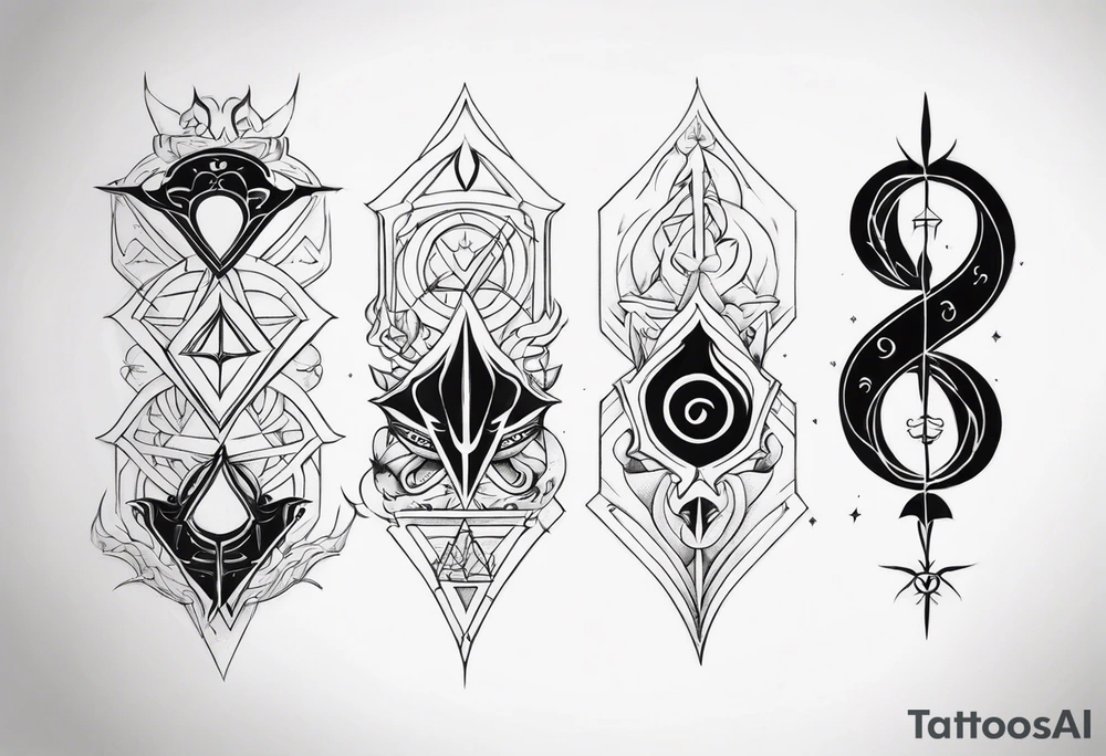 Gemini, Scorpio, Cancer, Sagittarius tattoo idea