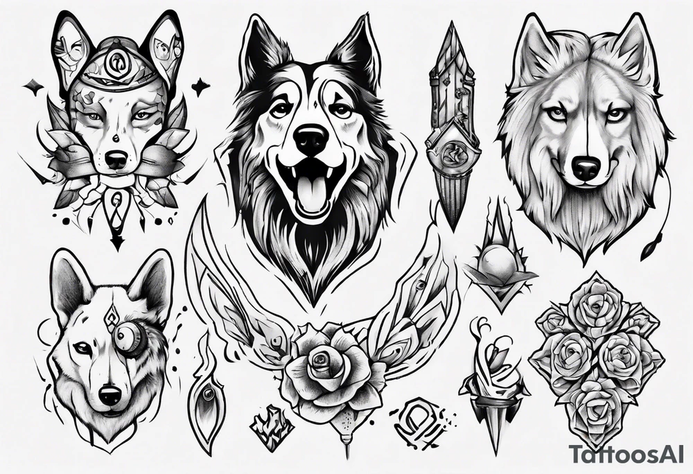 Una huella de perro tattoo idea