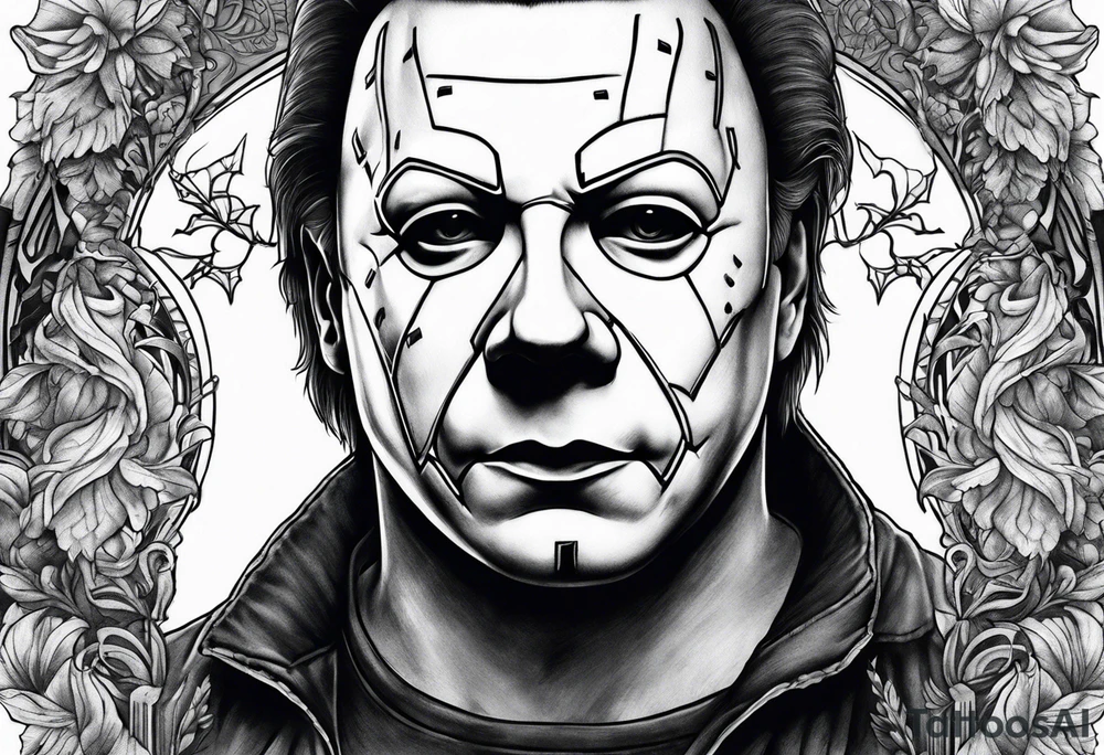 Michael myers spooky tattoo idea