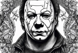 Michael myers spooky tattoo idea