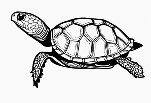 Borboletas e tartarugas tranquilas tattoo idea