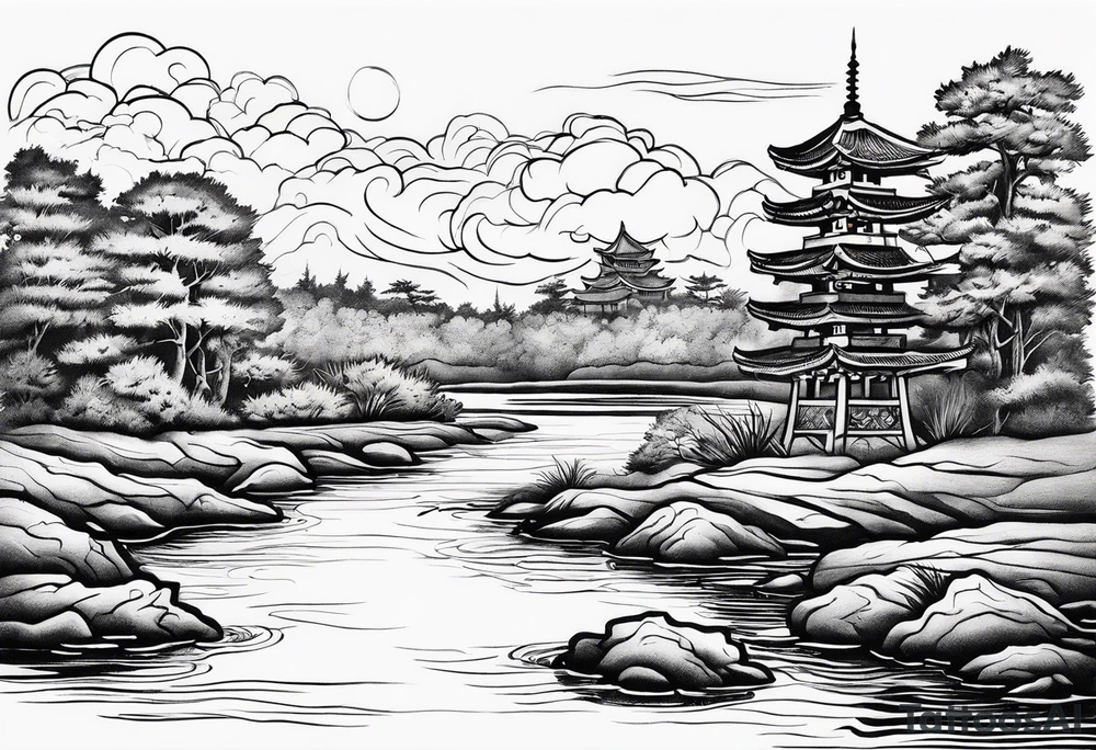 Escambia river in florida tattoo idea
