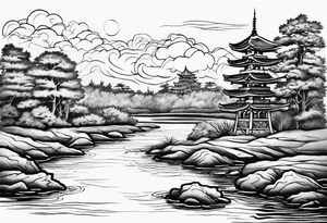 Escambia river in florida tattoo idea