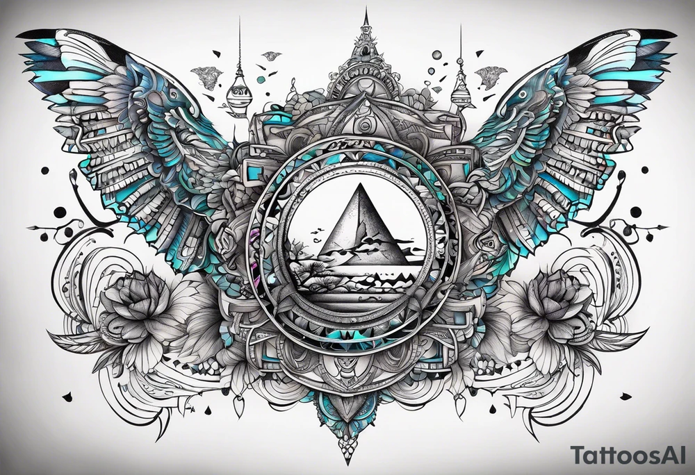 Something meaningful for matching couples tattoo,, including the word Gizaagi’in tattoo idea