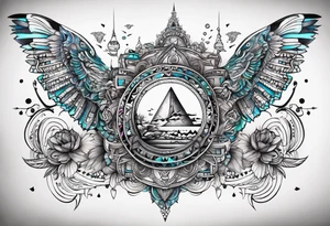 Something meaningful for matching couples tattoo,, including the word Gizaagi’in tattoo idea