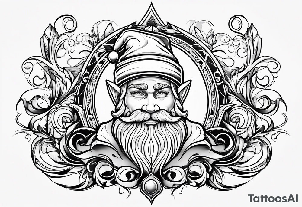 santa elves tattoo idea