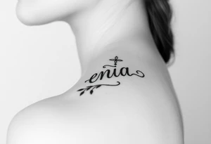 Tattoo with name Genia tattoo idea