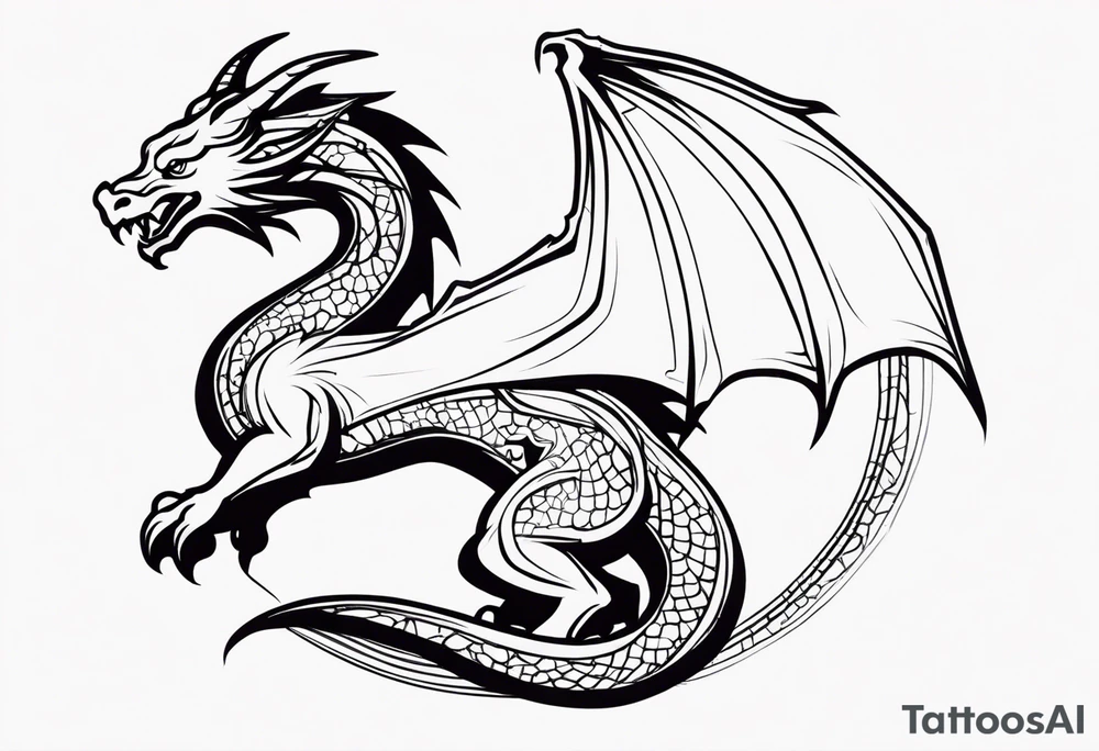 dragon tattoo idea