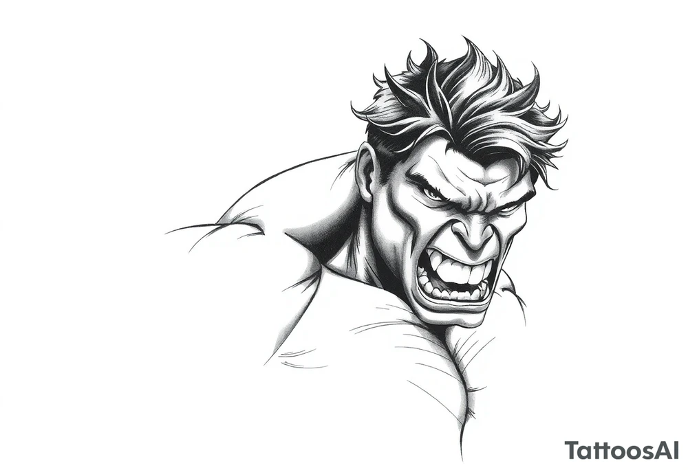 hulk tattoo idea