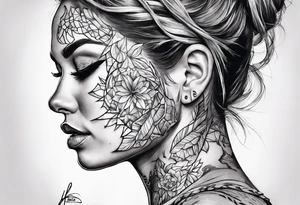 fragmented extreme pain in tissue tattoo idea