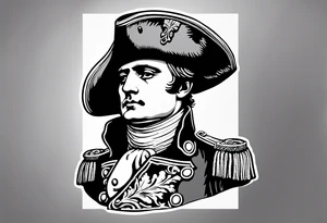 napoleon with hat tattoo idea