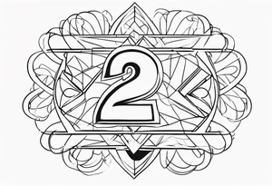 The number twentytwo tattoo idea