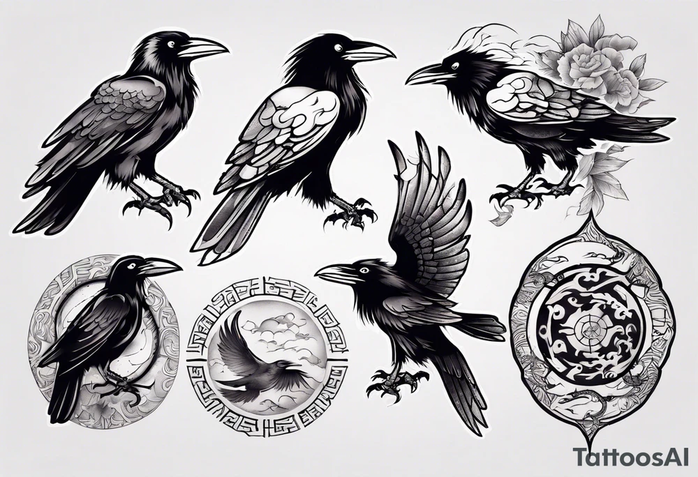Ravens tattoo idea