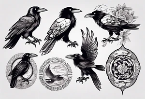 Ravens tattoo idea