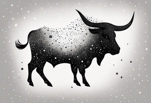 Taurus constellation stars only tattoo idea