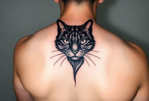 black cat tattoo idea