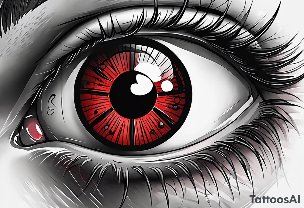 Sharingan eyes tattoo idea