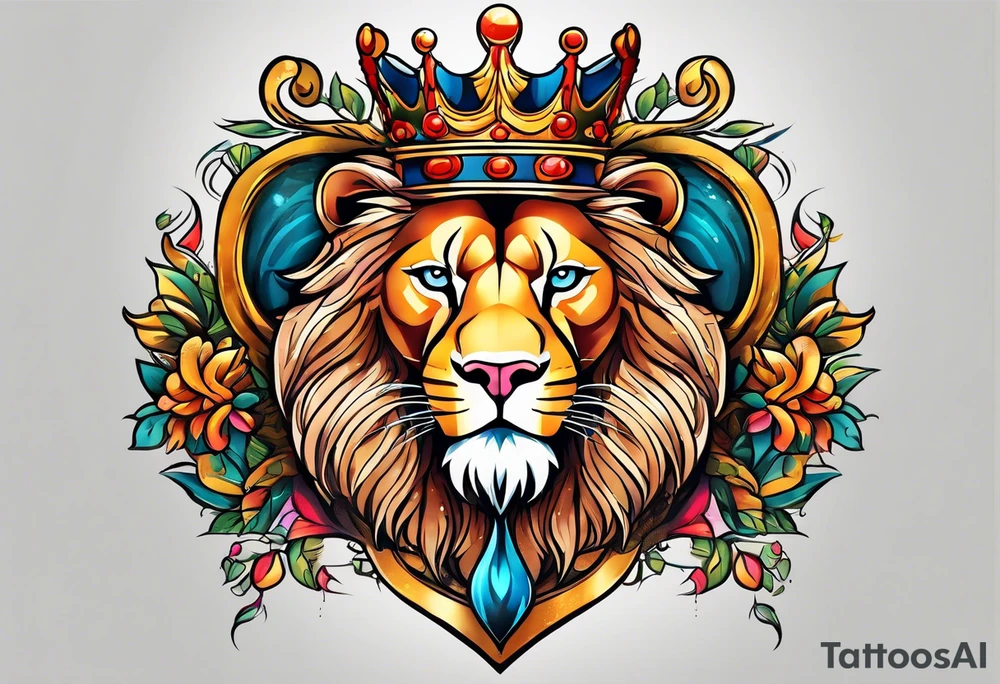 Leo queen and leo king tattoo idea