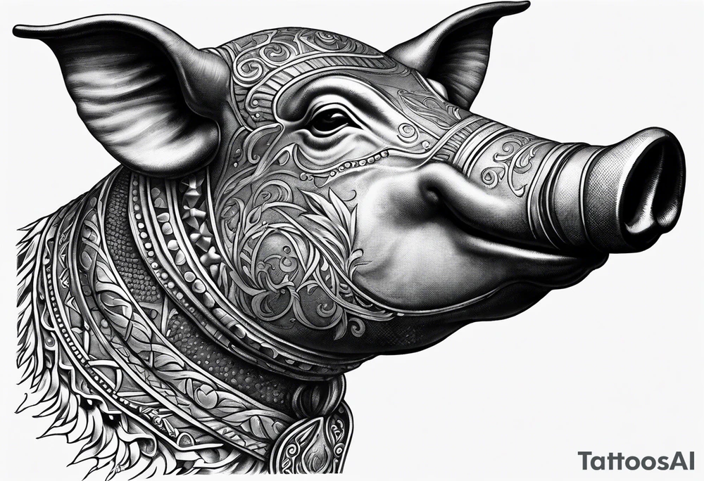Pig head from Primus album cover tattoo idea