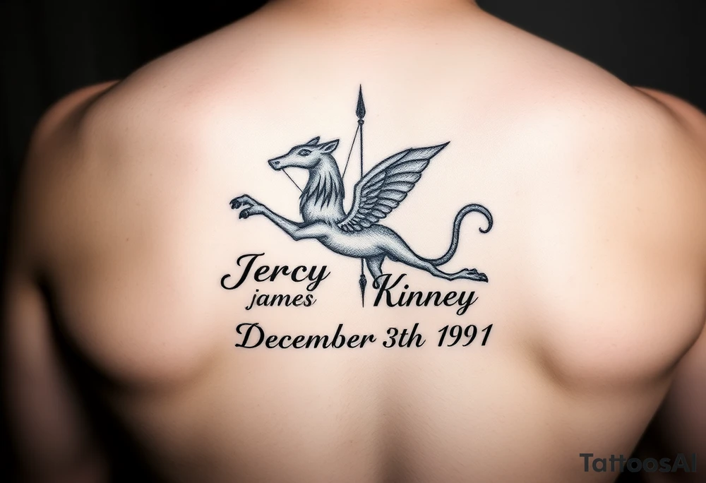 Percy James Kinney, Sagittarius, Born December 16th 1991 tattoo idea