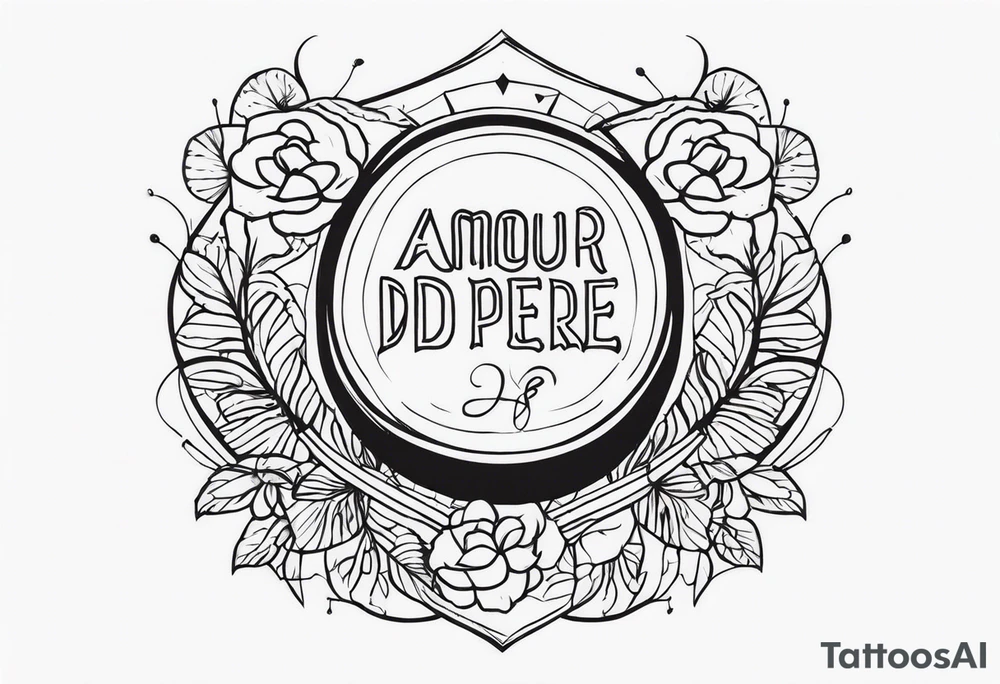 amour d'un père tattoo idea