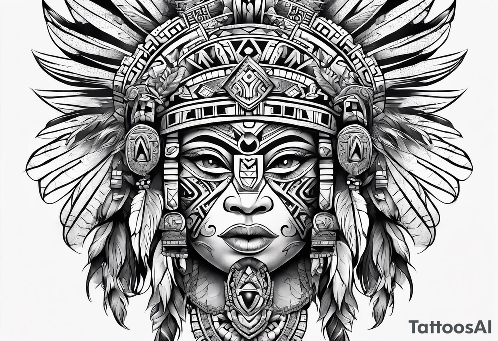 Aztec tattoo idea