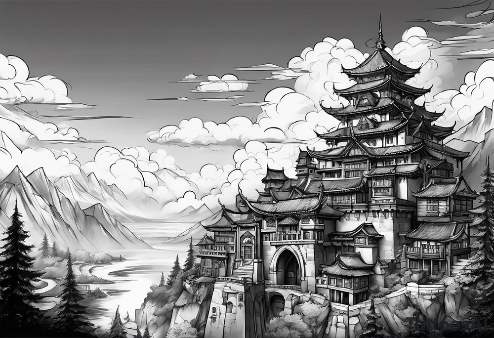 Stormwind city tattoo idea
