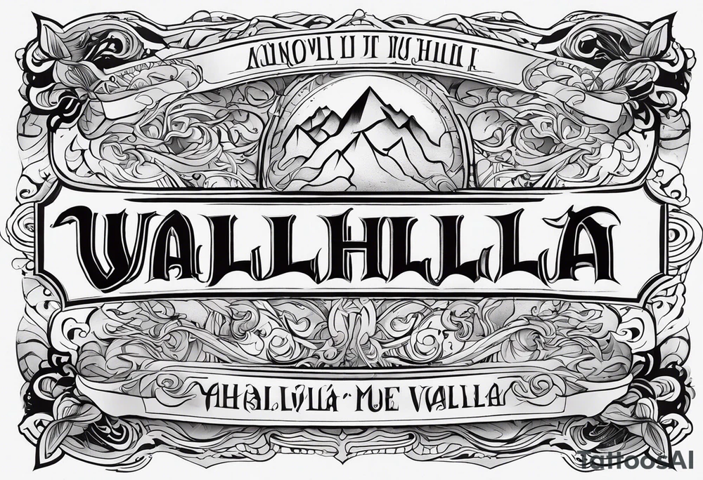 Valhalla mist fog tattoo idea