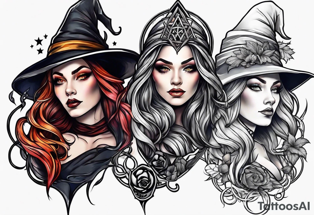 Witch tattoo idea