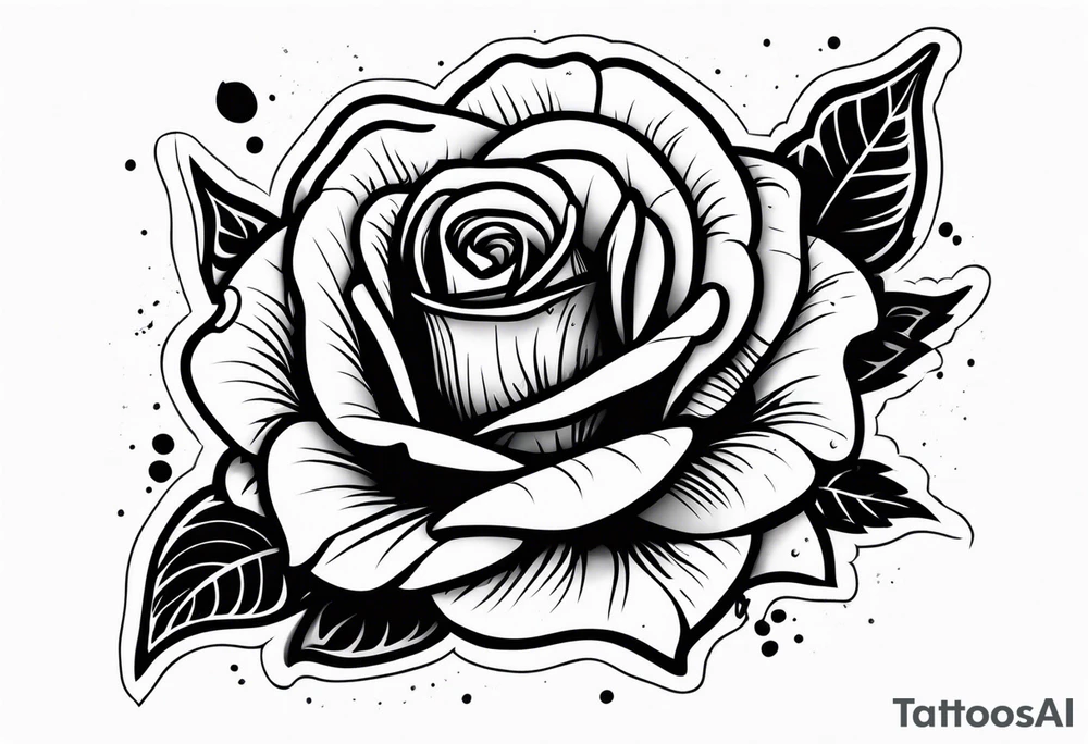 Dead rose tattoo idea